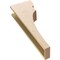 Ekena Millwork 6"W x 12"D x 36"H Thin Yorktown Rough Cedar Woodgrain TimberThane Corbel, Primed Tan CORUR06X12X36YORRCPR - alternate 2
